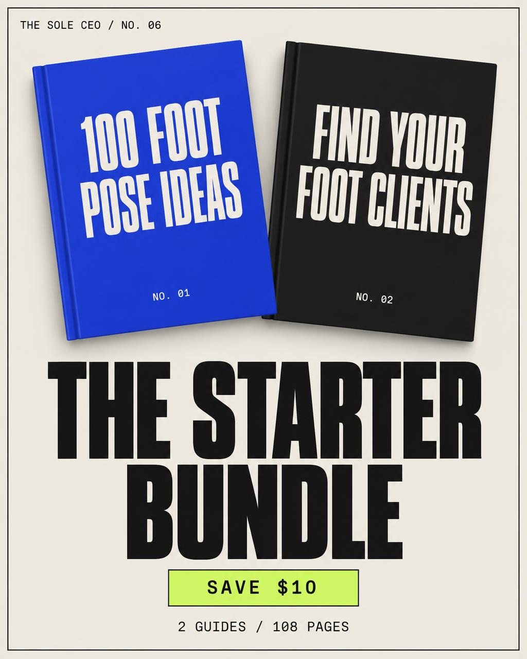 Cover of THE STARTER BUNDLE — 108 page PDF guide from The Sole CEO